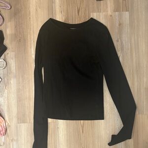 American Eagle Outfitters Classic Black Long Sleeve Tee